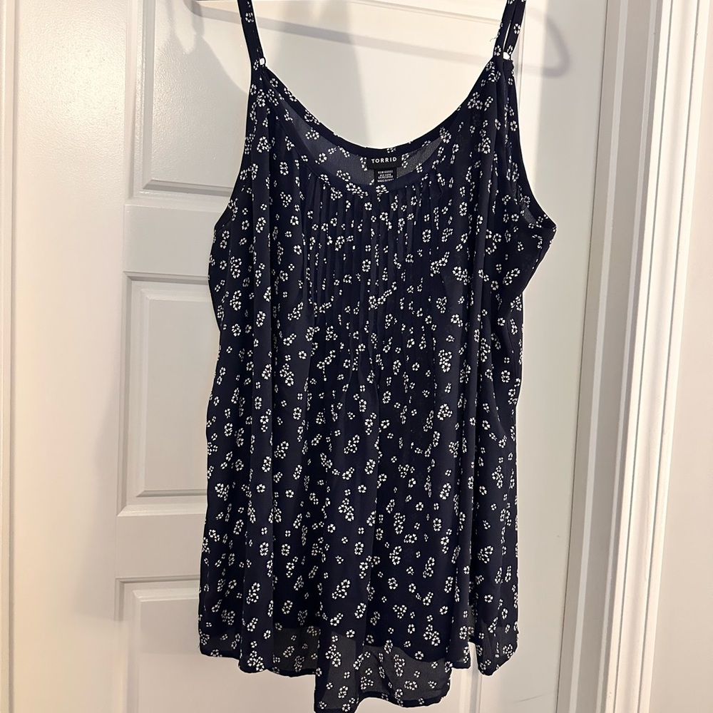 Torrid Dark Blue Floral Camisole